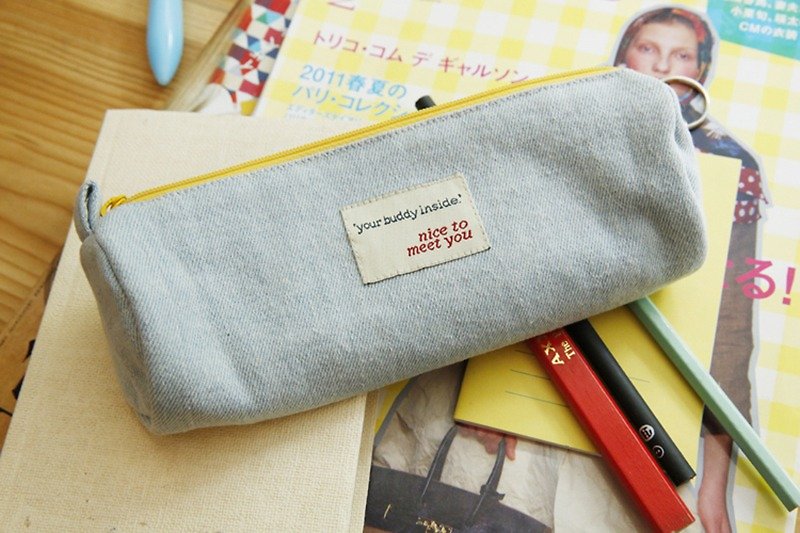 ntmy. Washed denim pencil case - Toiletry Bags & Pouches - Other Materials Blue