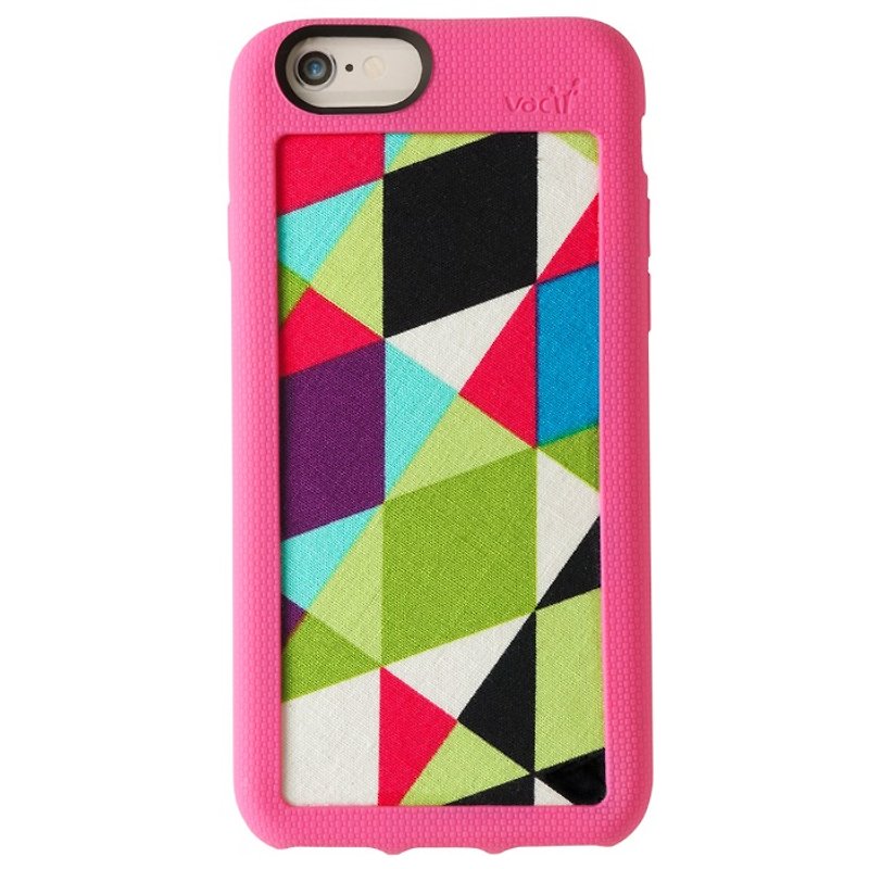 Vacii Haute iPhone6/6s布面保護套 幾何粉 - 其他 - 其他材質 粉紅色