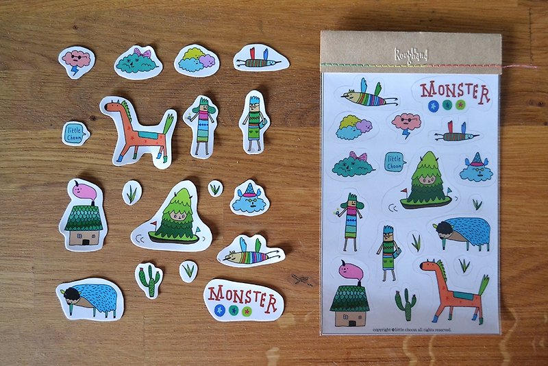 ✭✭✭Roughand x little choom Monster Sticker third - Stickers - Paper 