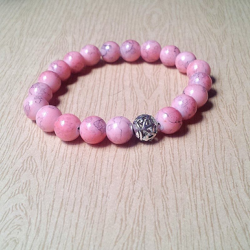 Alice Beard Little Star - sweet taste ★ beaded bracelet - Bracelets - Other Materials Pink