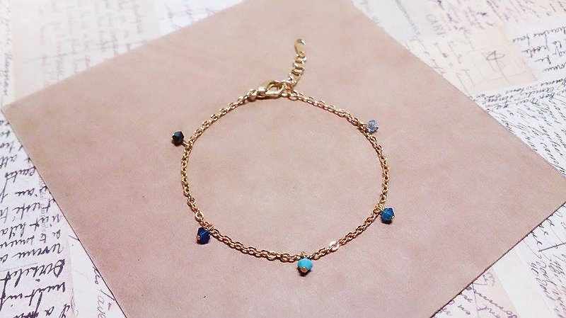/ About sold / Princess #Copious Royal Series- fine Swarovski bracelet - Gradient Blue