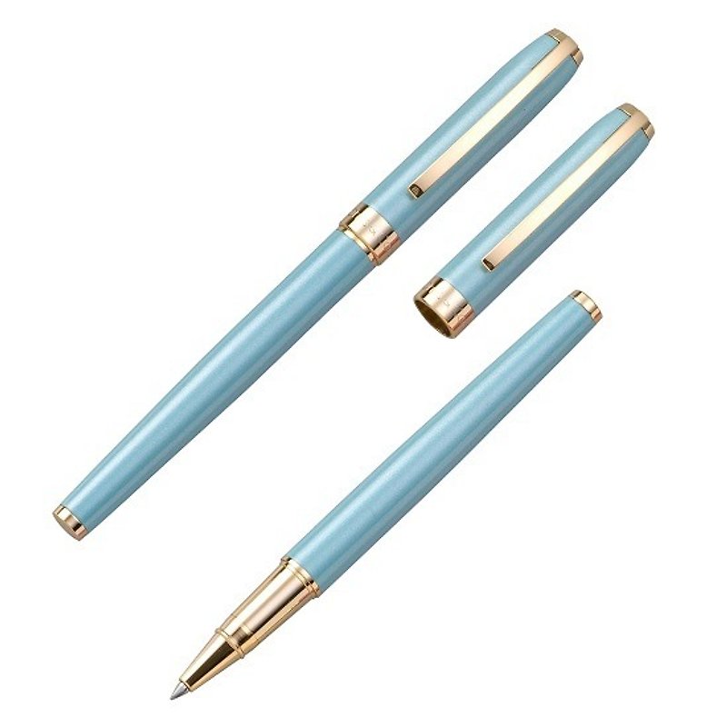 [Chris & Carey] Essence essence series (lettering) / pearl blue ballpoint pen - Rollerball Pens - Other Metals Blue
