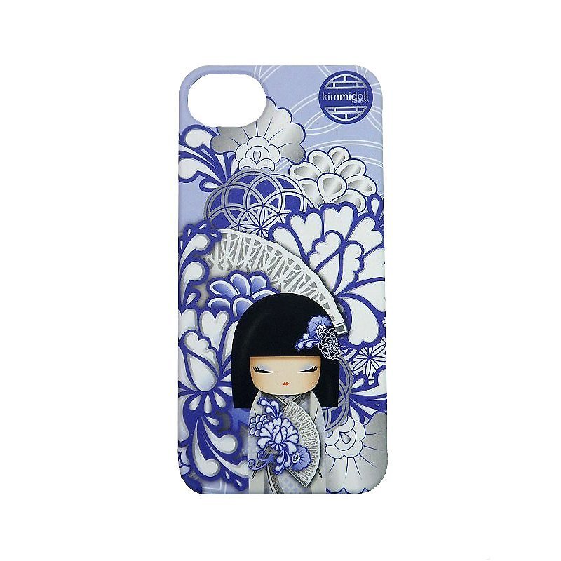 Kimmidoll and blessing doll IPHONE 5 protective shell Kyoka - เคส/ซองมือถือ - พลาสติก สีน้ำเงิน