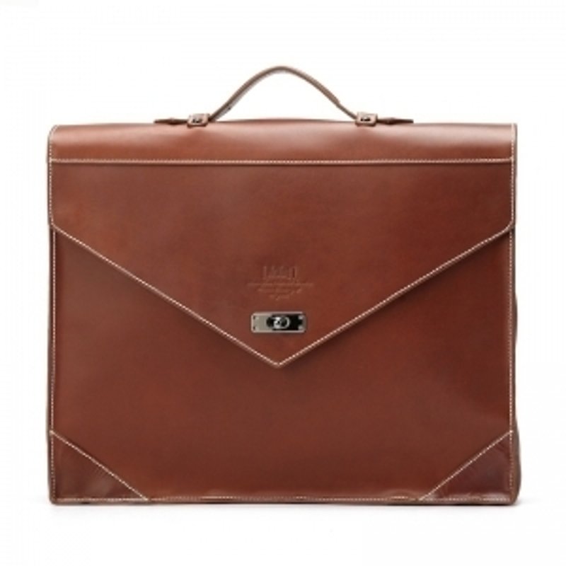 Brown full leather handmade Enve Handbag- totes / shoulder bag / shoulder bag / Backpack - Messenger Bags & Sling Bags - Genuine Leather Brown