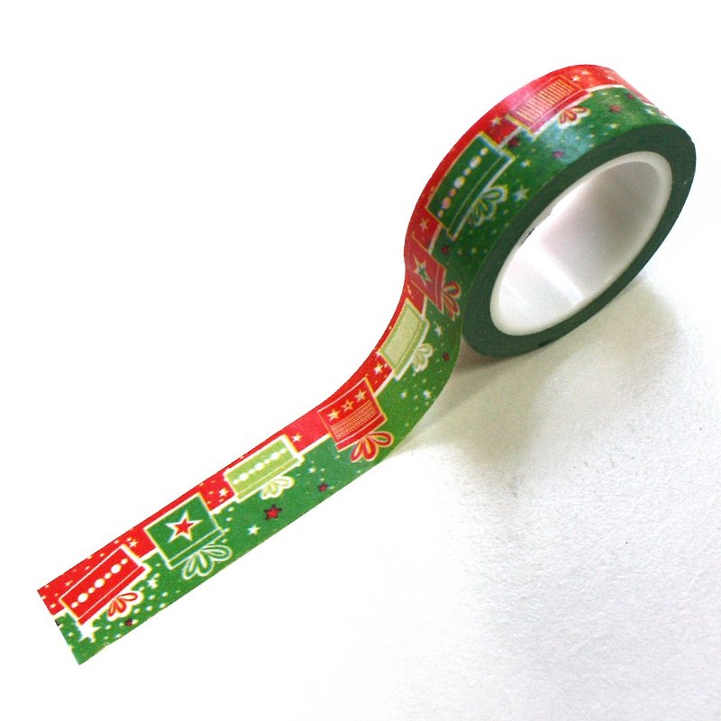 Christmas Limited X'MAS paper tape A15 Merry Christmas - มาสกิ้งเทป - กระดาษ สีแดง