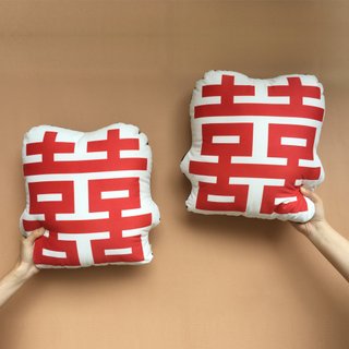 Wedding Favor∣ Fun Print Happiness word pillow
