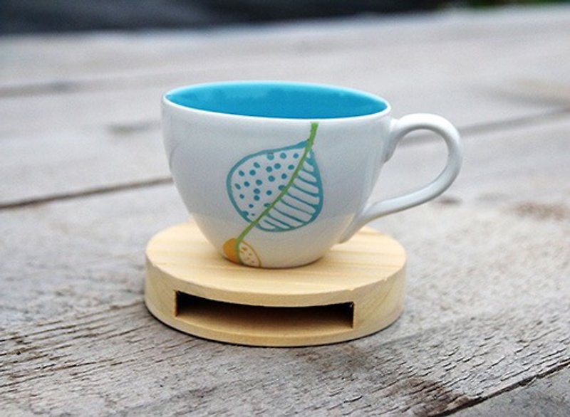 【Yellow Cedar】Cell Phone Sound Amplifier x Round Coaster - Phone Stands & Dust Plugs - Wood 