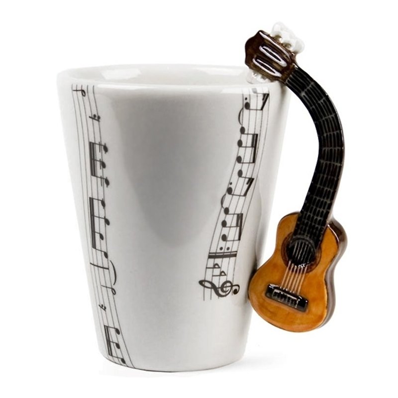 (Limited goods) [MSA may lettering of the Music Department mug] guitar Blue Witch British perspective lettering painted ceramic mug cup - Mugs - Other Materials Gold