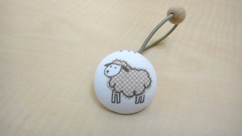 手触り布バックル毛束-Little Sheep - ヘアアクセサリー - その他の素材 カーキ