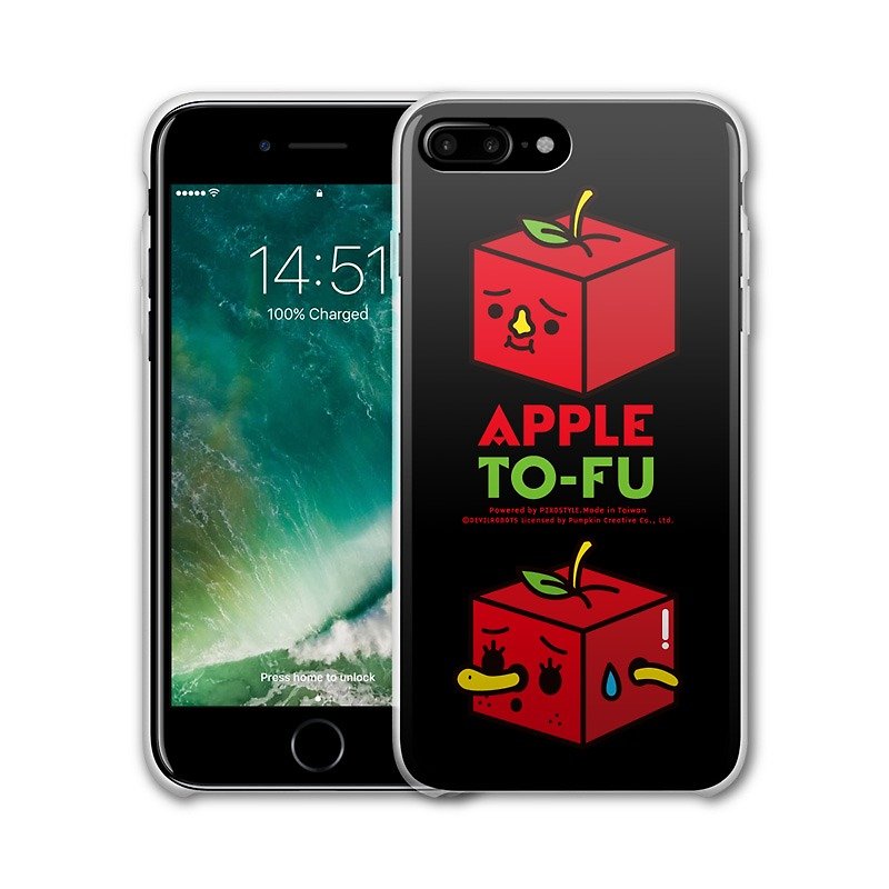 AppleWork iPhone 6/7/8 Plus Original Protective Case - Apple Tofu PSIP-231 - Phone Cases - Plastic Red