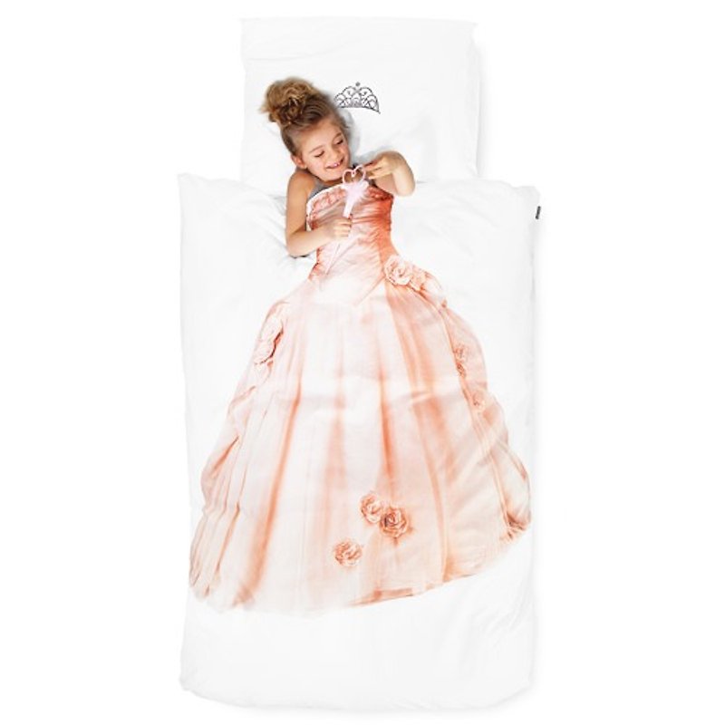 [Netherlands SNURK] creative bed covers two groups (pillowcase + quilt) - Dream Princess - single size < Qizhe clearing > - เครื่องนอน - ผ้าฝ้าย/ผ้าลินิน สึชมพู