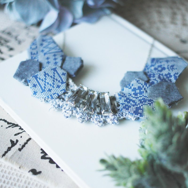 幾何学的な/ kkk.necklace。Geometric series - 項鍊 - 其他材質 藍色