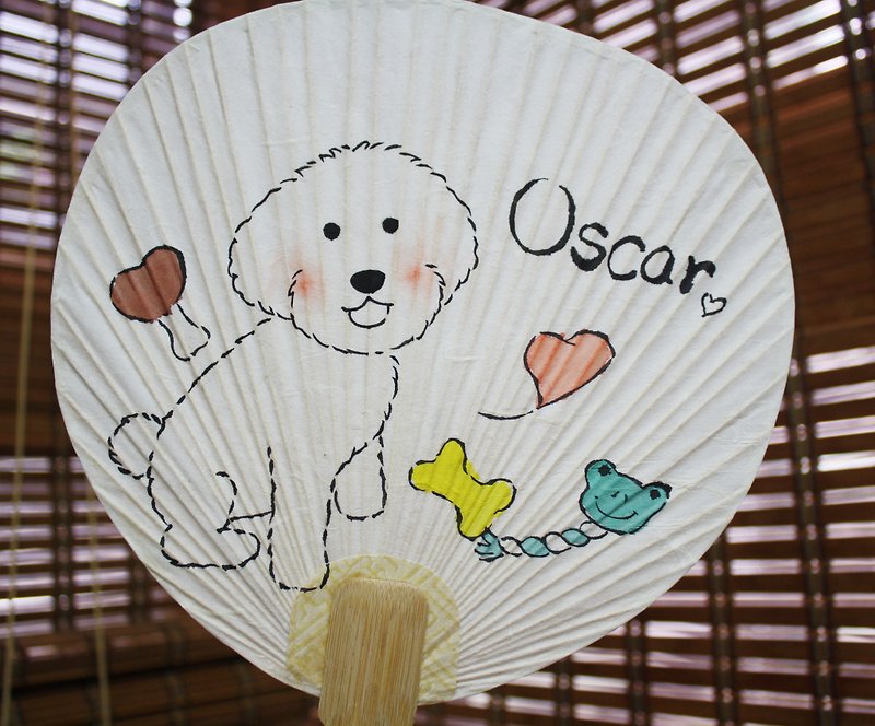 Hand-painted baby fan customized - พัด - กระดาษ 