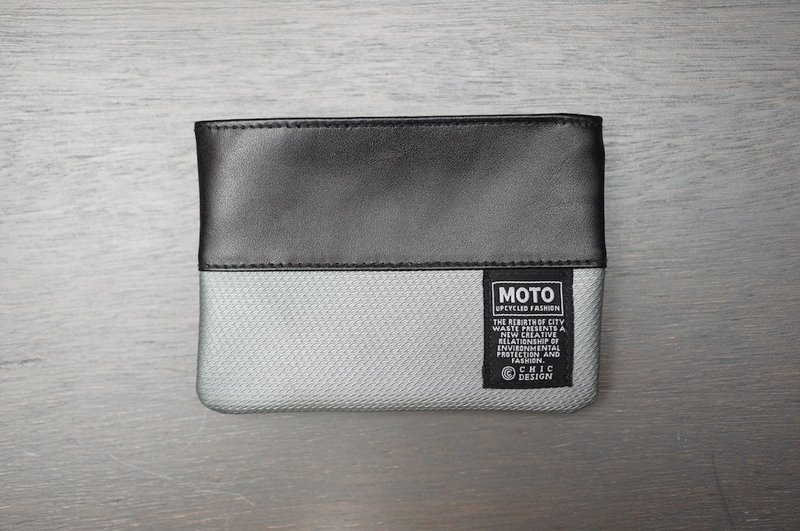 【MOTO 30cc】－Coin Key Pouch/鑰匙包/零錢包_03708 - 鑰匙圈/鑰匙包 - 真皮 灰色