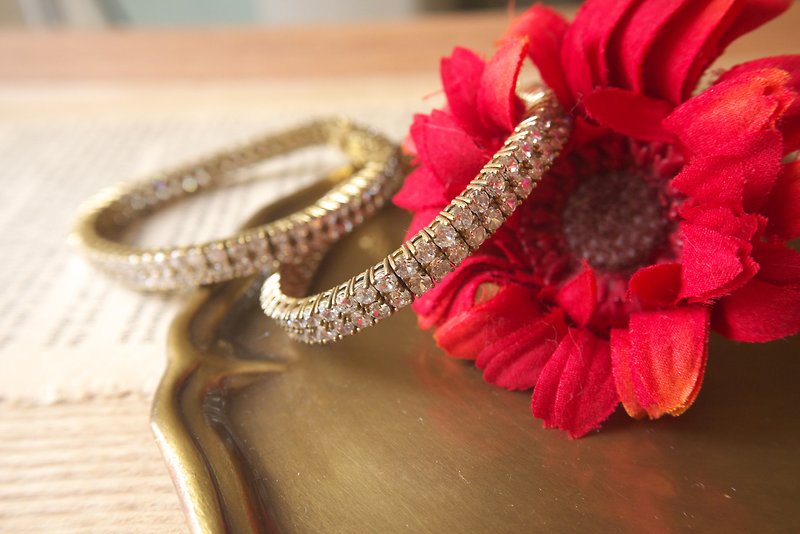 Cooper witht Gemstone Bracelet, Bridesmaids Gifts, Birthday gift - สร้อยข้อมือ - เครื่องเพชรพลอย สีทอง