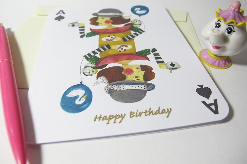 Panda grocery store-Parker brand ladies birthday card Valentine's day bronzing card birthday card - Cards & Postcards - Paper 