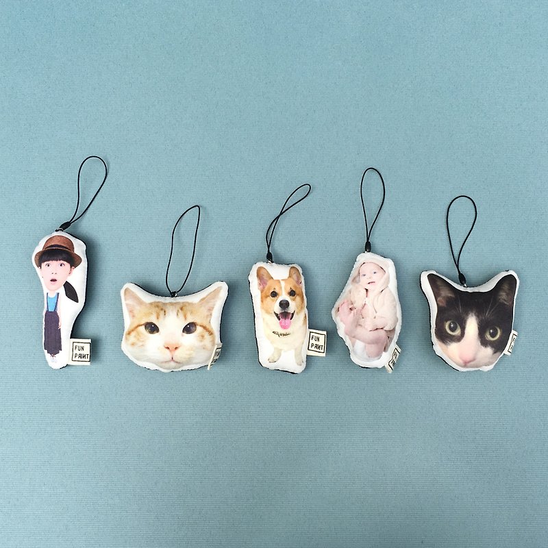 【FunPrint】(Customize) drop ornament *5 - Keychains - Other Materials White