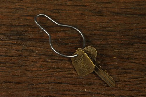 vintage stainless steel key ring-復古葫蘆型不鏽鋼鑰匙圈