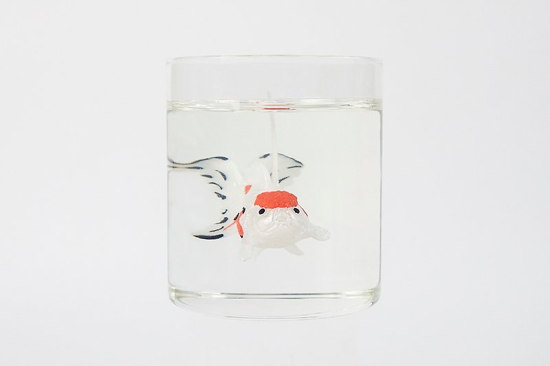 Forehead pearl scale goldfish canned fragrance candle - Candles & Candle Holders - Wax White