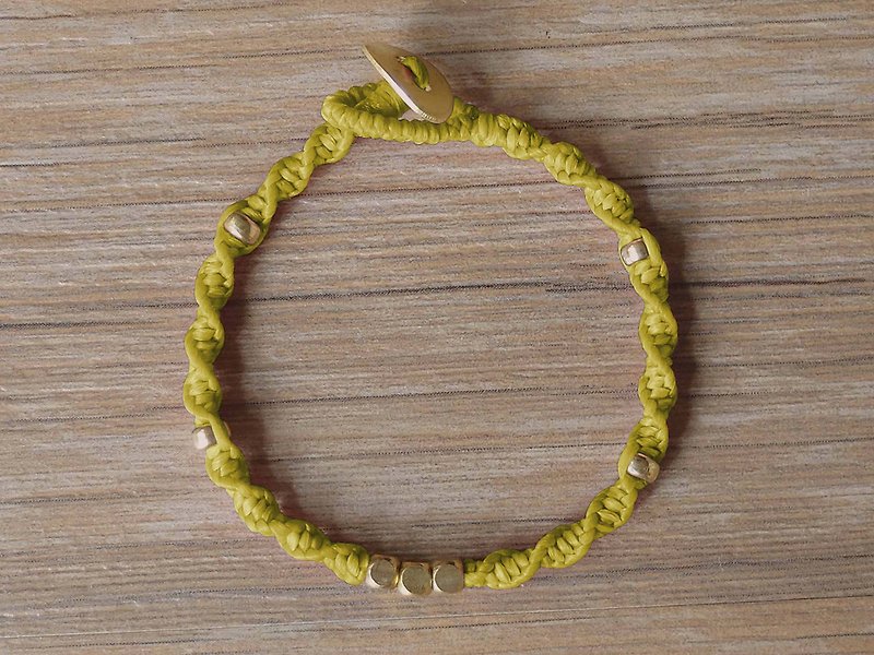 |. ROLLING monochrome | x Wax Bronze wire lanyard x x x bracelet customized. So contrived. - สร้อยข้อมือ - ทองแดงทองเหลือง หลากหลายสี