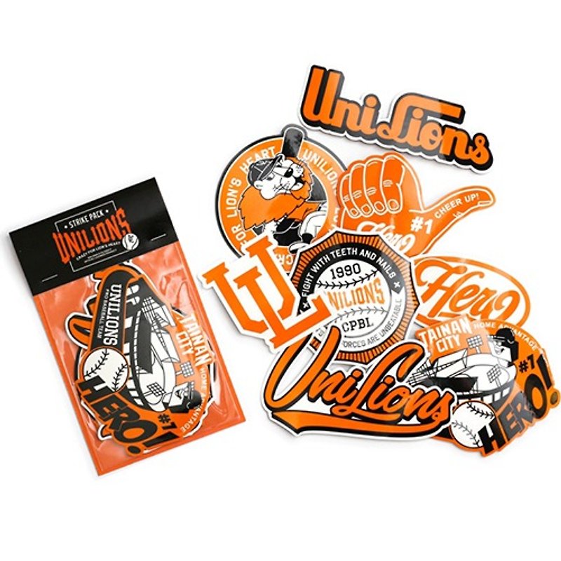 Uni-Lions X Filter017 – Opening Wars Series Classic Image Design Sticker Pack - Stickers - Paper Black