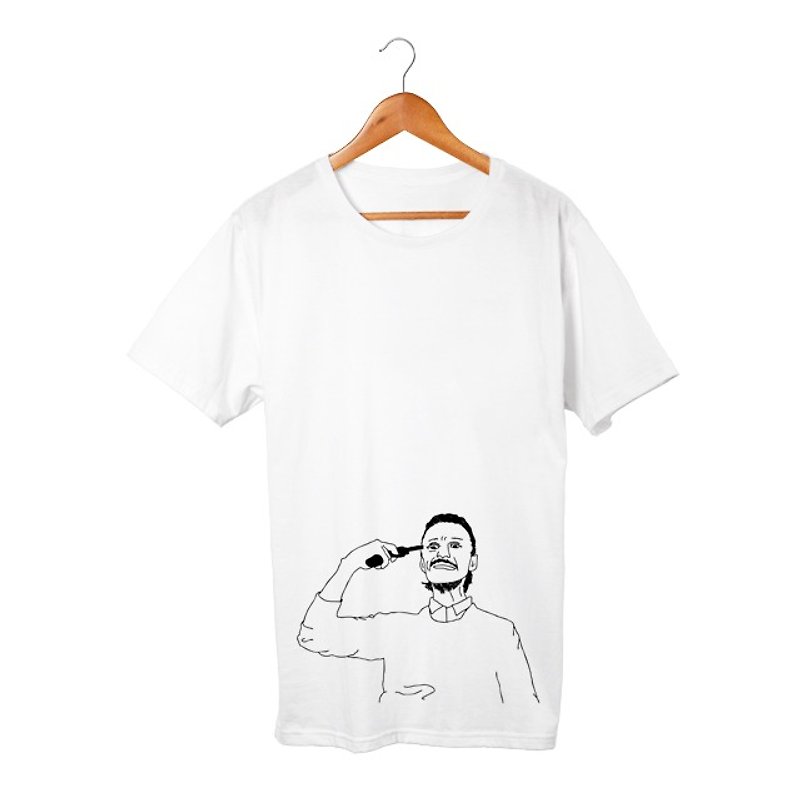 franco T-shirt - เสื้อยืดผู้ชาย - ผ้าฝ้าย/ผ้าลินิน สีเทา