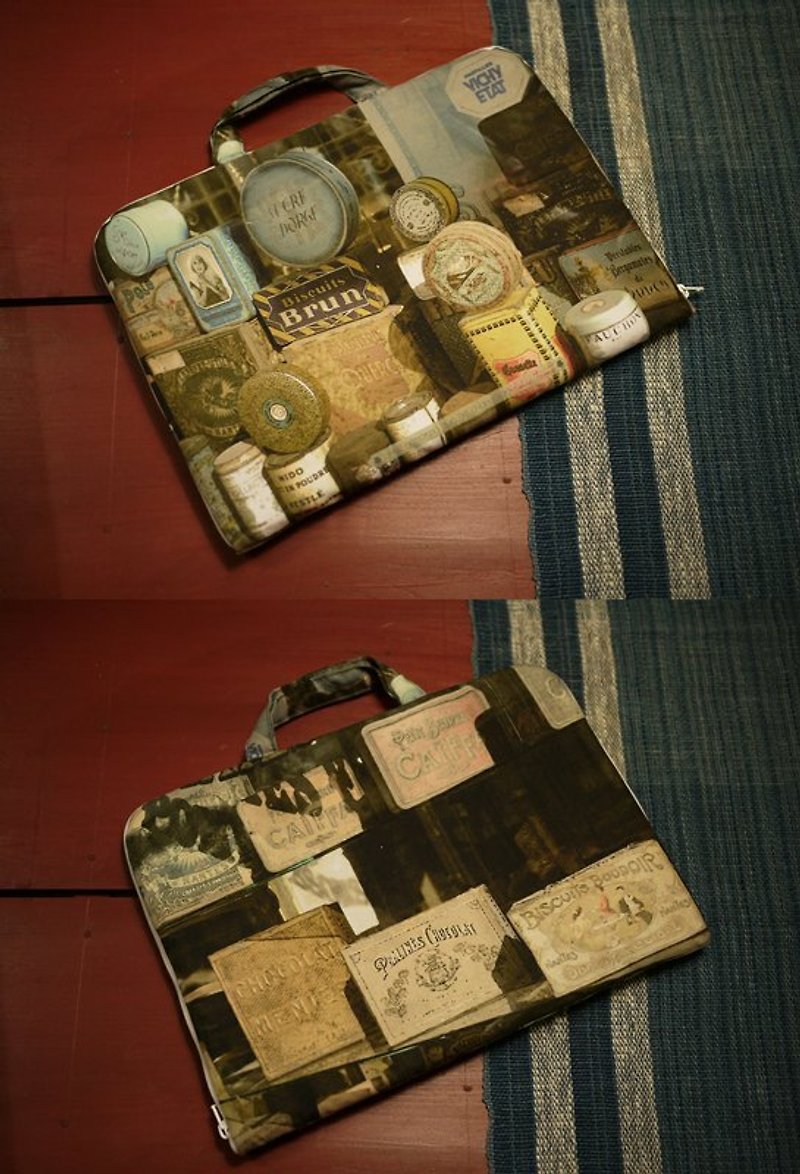 [Travel well] Flat bag◆◇◆Collect memories◆◇◆ - Laptop Bags - Other Materials Brown