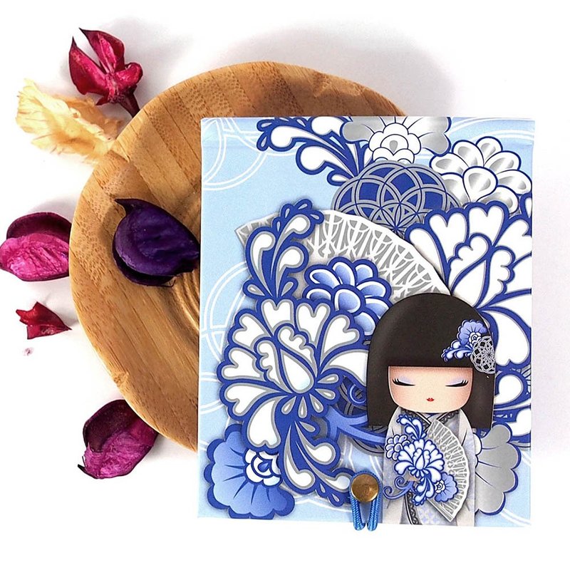 Notepad 85 pages with mirror-Kyoka friendly and friendly [Kimmidoll Notepad/Diary] - สมุดบันทึก/สมุดปฏิทิน - กระดาษ สีน้ำเงิน