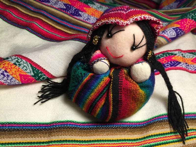 Aboriginal Peruvian Women Doll Decoration - Items for Display - Other Materials Multicolor