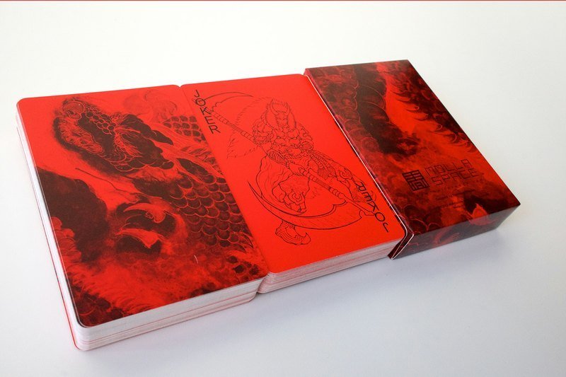 『中國風紅卡』Red Cards / 熱情紅撲克牌 - 其他 - 塑膠 紅色