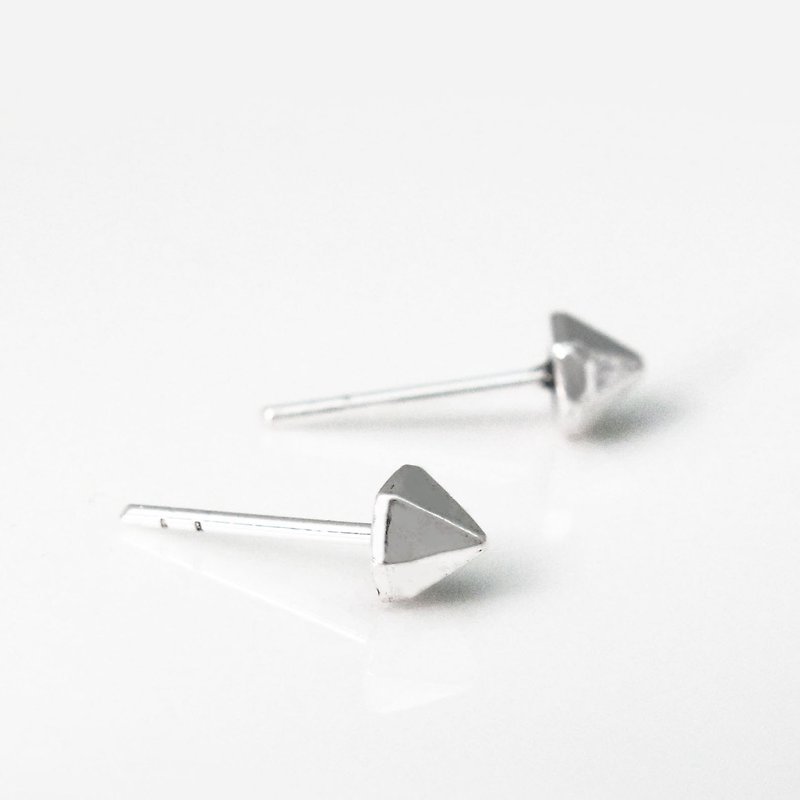 Whims rivet silver earrings 925 sterling silver earrings -64DESIGN - Earrings & Clip-ons - Other Metals Gray