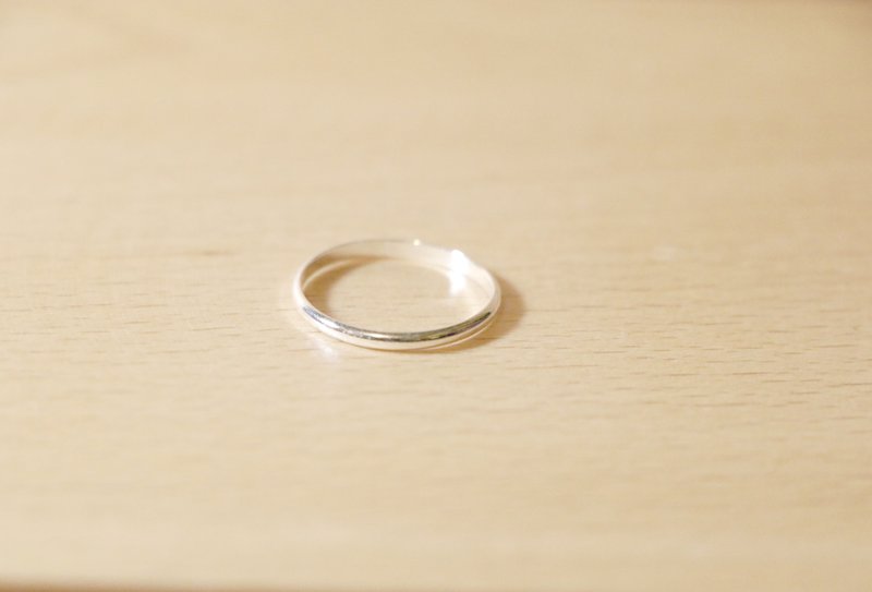 | 歸魚手工銀飾創作 | 弧形細戒指 - 戒指 - 其他金屬 