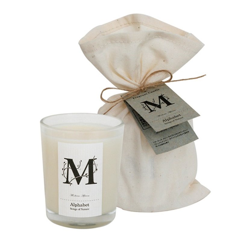 Art Lab - 100% Soy Alphabet Fragrant Candle - M - Modern Africa - Candles & Candle Holders - Plants & Flowers White