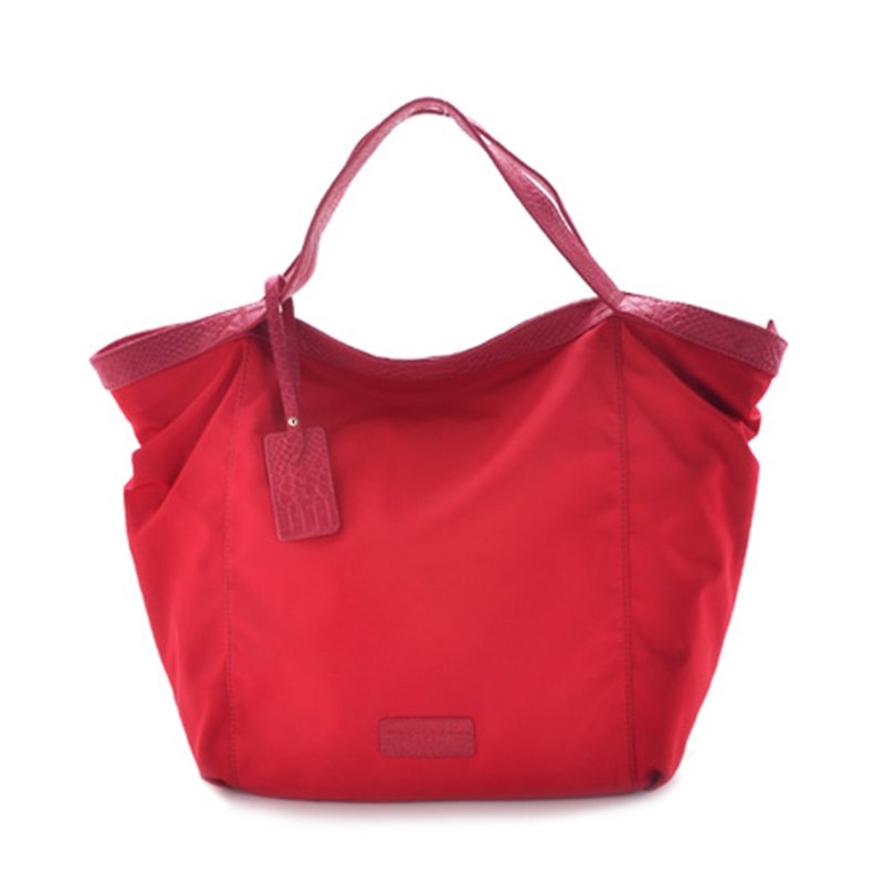 La Poche Secrete: Travel girls stay away light large bag - Lightweight nylon laptop shoulder _1945 _ - Handbags & Totes - Other Materials Red