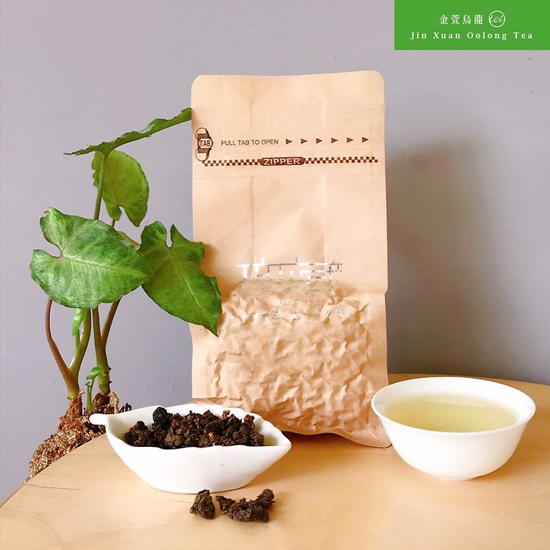 【Wu-Tsang】High mountain Jin-Xuan oolong Tea - 100 /600  gram(loose tea) - ชา - วัสดุอื่นๆ สีเขียว