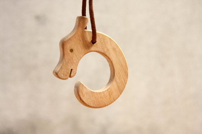 HO MOOD Animal Series—Dragon Charm - Charms - Wood Khaki