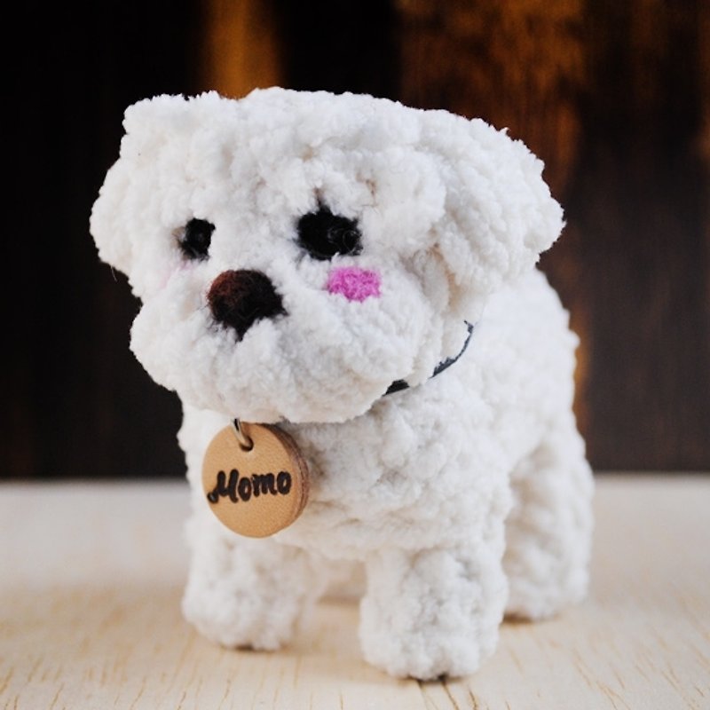 10cm pet cloned [feiwa Fei handmade doll] Maltese pet doll (Welcome to order your dog) - Other - Other Materials White