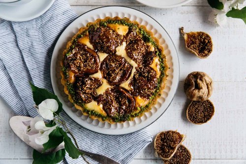 Wine Pickled Fig Pie 6 inches-Ovo-Lacto Vegetarian