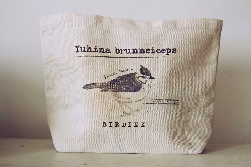 Birdink |スモールキャンバス<クレストツグミ> - トート・ハンドバッグ - 紙 