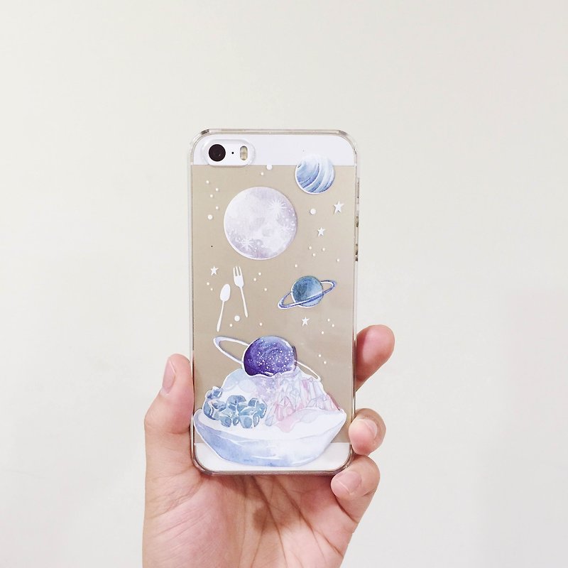 Exclusive orders - universe shaved ice planet ice cream travel series │ transparent hard shell phone shell - Tablet & Laptop Cases - Plastic Multicolor