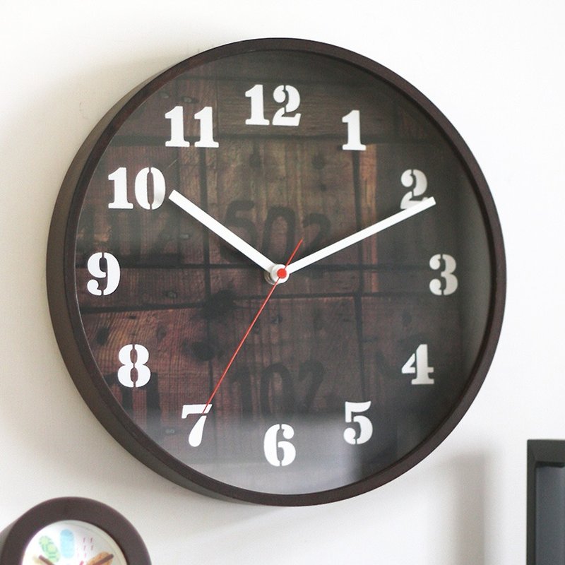 Old Time Slient Wooden Wall Clock - นาฬิกา - ไม้ 