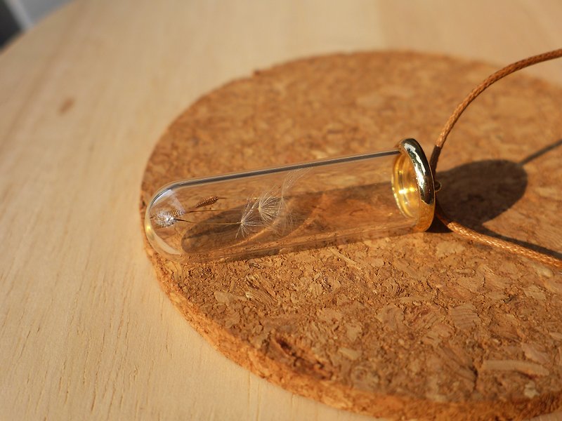 ガラスのネックレス[試験管] -xiaoコレクションタンポポの季節シリーズ七夕特別なバレンタインデーの贈り物手作りのガラスを - ネックレス - ガラス 