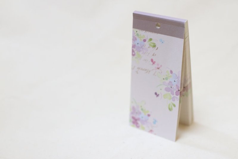 便條紙/ 紫花 - 便條紙/memo紙 - 紙 紫色