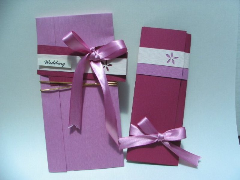 【Oliver‧Card-Wedding系列】紫色。浪漫 - 卡片/明信片 - 其他材質 紫色