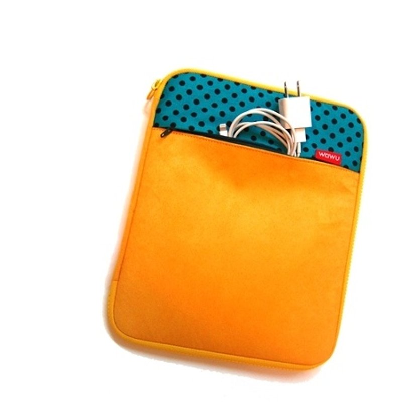 10.9 inch iPad, iPad Air tablet, reader storage bag (lemon yellow) - กระเป๋าแล็ปท็อป - ผ้าฝ้าย/ผ้าลินิน สีเหลือง