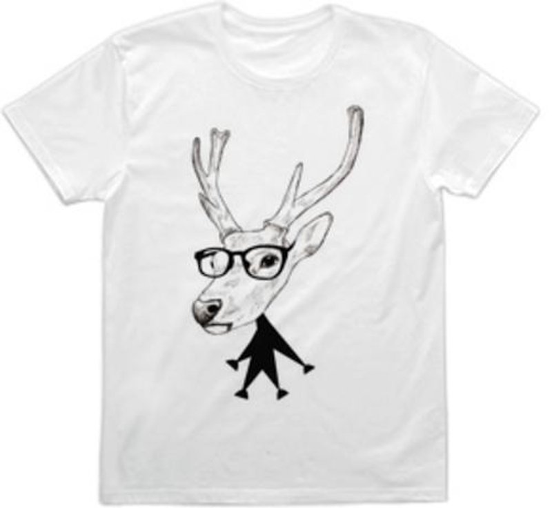 Comical deer (T-shirt 4.0oz) - เสื้อยืดผู้หญิง - วัสดุอื่นๆ 