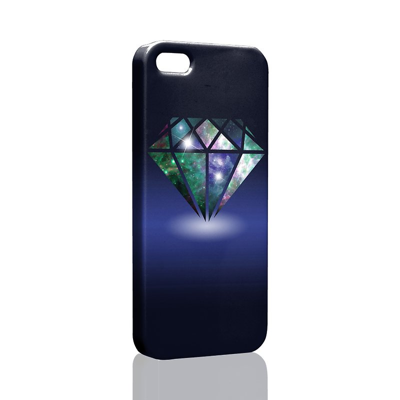 Rock Diamond (Blue) iPhone X 8 7 6s Plus 5s Samsung note S7 S8 S9 plus Mobile Shell Case - เคส/ซองมือถือ - พลาสติก สีน้ำเงิน