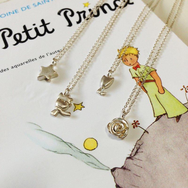 The Series of the Little Prince Necklace - Necklaces - Sterling Silver Gray