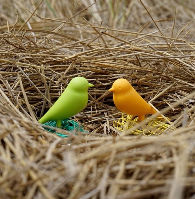 QUALY 雀兒巢-迴紋針(多色) - 襟章/徽章 - 塑膠 白色