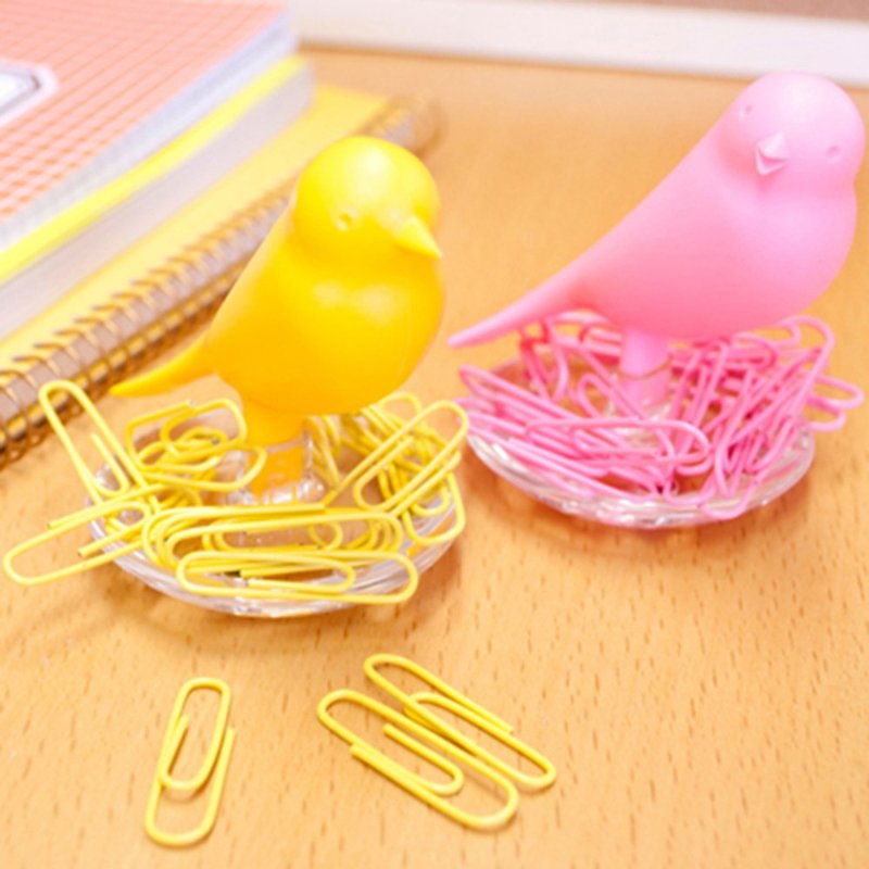 QUALY スパロウネスト - クリップ (多色) - ピンバッジ・ピンズ - プラスチック ホワイト